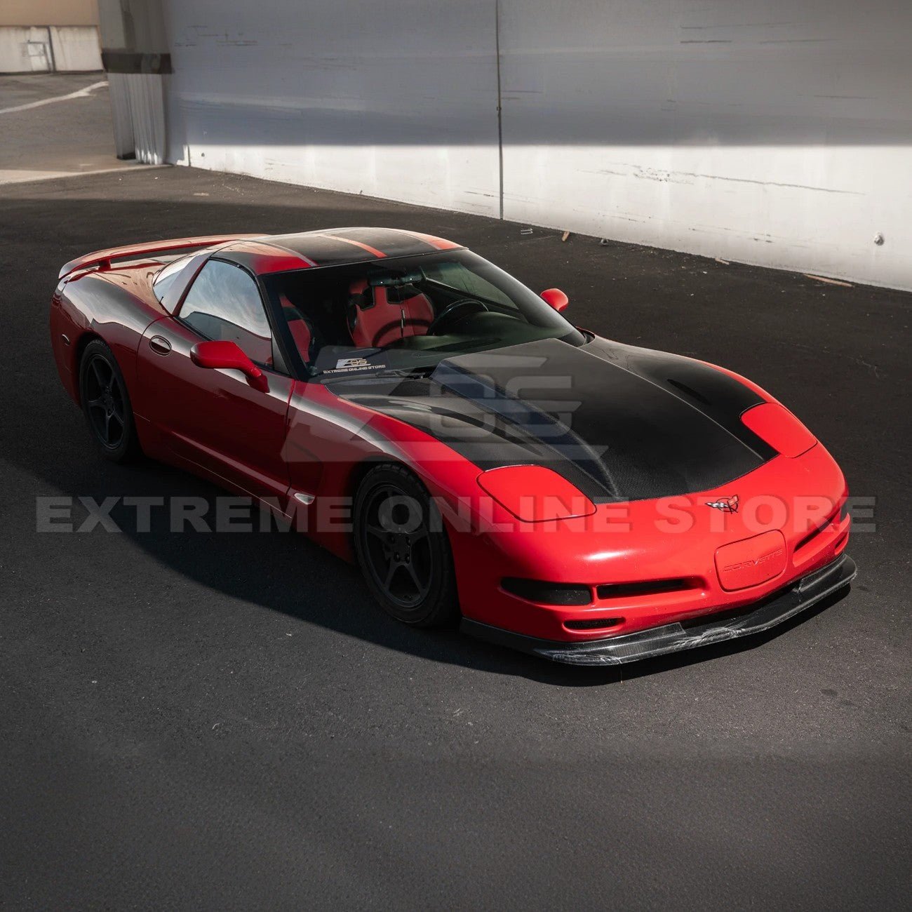 Chevrolet Corvette C5 EOS Performance Style Carbon Fiber Front Cow Vented Hood Cover 1997-2004