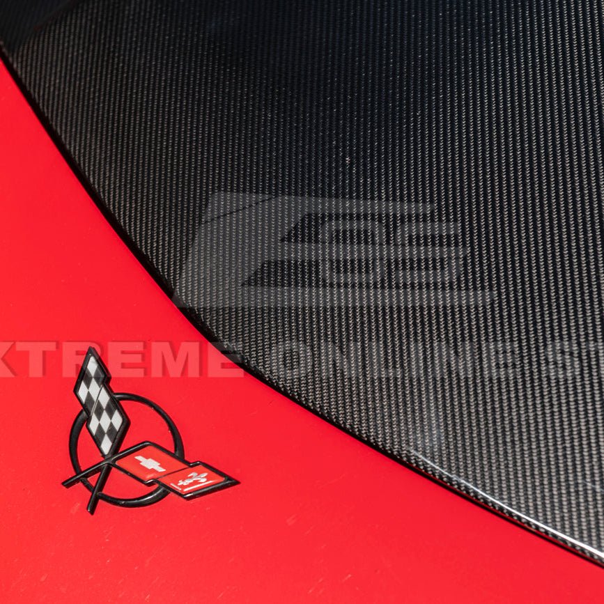 Chevrolet Corvette C5 EOS Performance Style Carbon Fiber Front Cow Vented Hood Cover 1997-2004