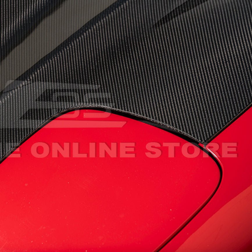 Chevrolet Corvette C5 EOS Performance Style Carbon Fiber Front Cow Vented Hood Cover 1997-2004