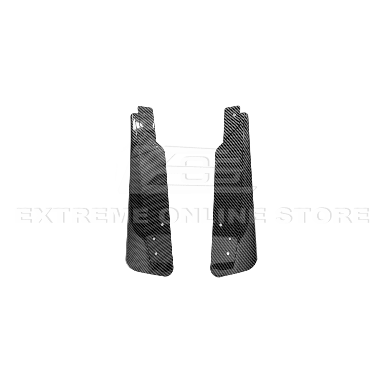 Ford Mustang S650 EOS Dry Carbon Fiber Mud Flap Splash Guard Set 2024-Up