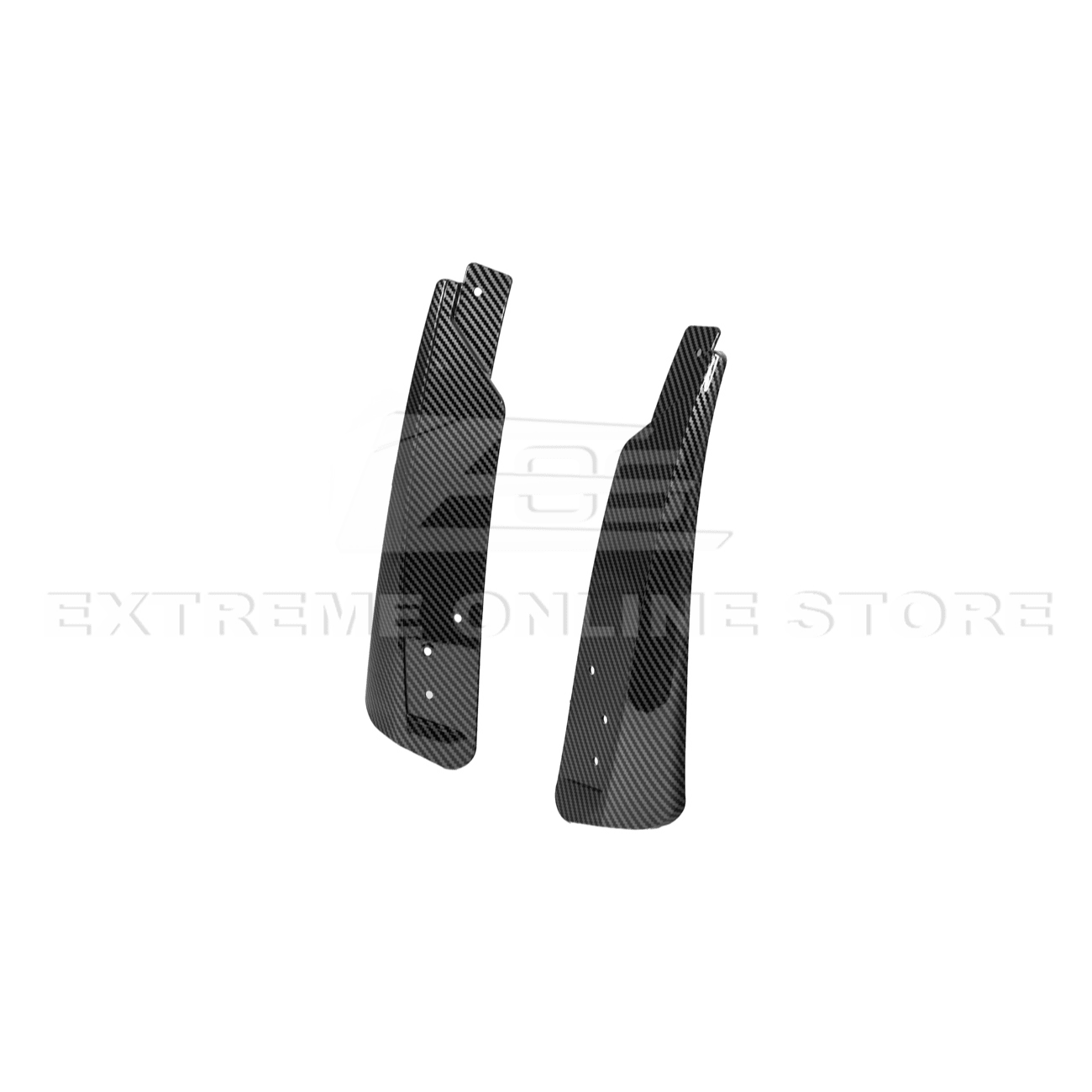 Ford Mustang S650 EOS Dry Carbon Fiber Mud Flap Splash Guard Set 2024-Up