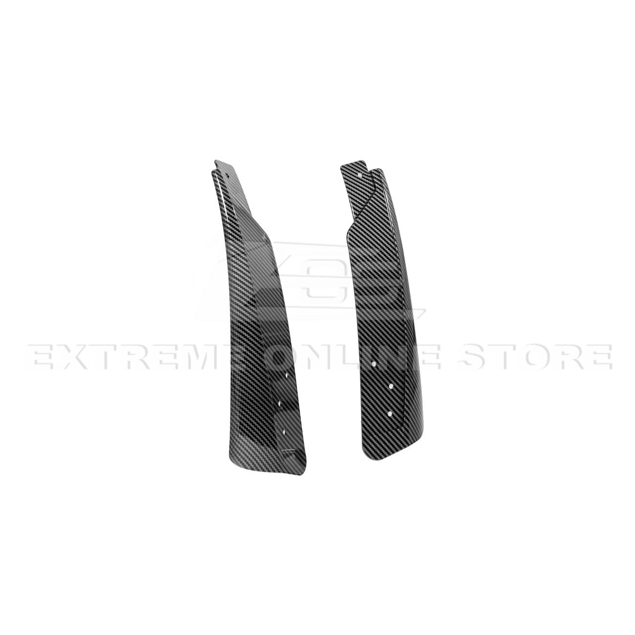 Ford Mustang S650 EOS Dry Carbon Fiber Mud Flap Splash Guard Set 2024-Up