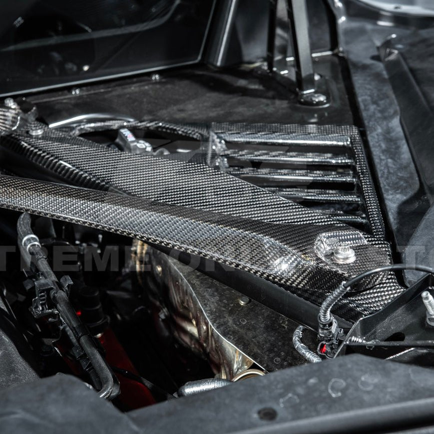 Chevrolet Corvette C8 E-Ray Coupe Factory Style Dry Carbon Fiber Engine Bay Panel 2024-Up