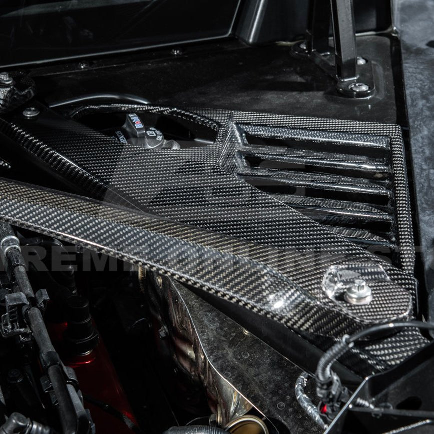 Chevrolet Corvette C8 E-Ray Coupe Factory Style Dry Carbon Fiber Engine Bay Panel 2024-Up