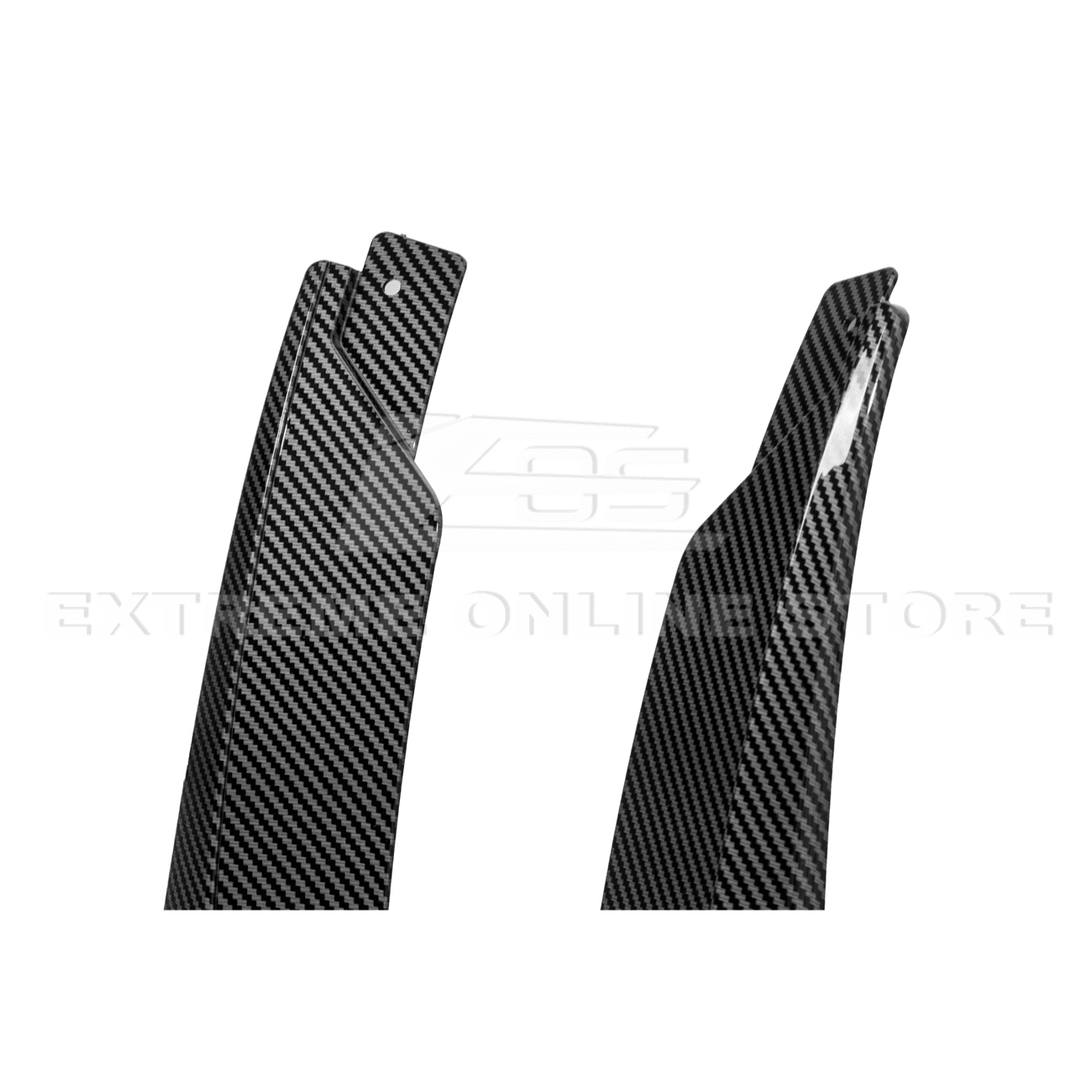 Ford Mustang S650 EOS Dry Carbon Fiber Mud Flap Splash Guard Set 2024-Up