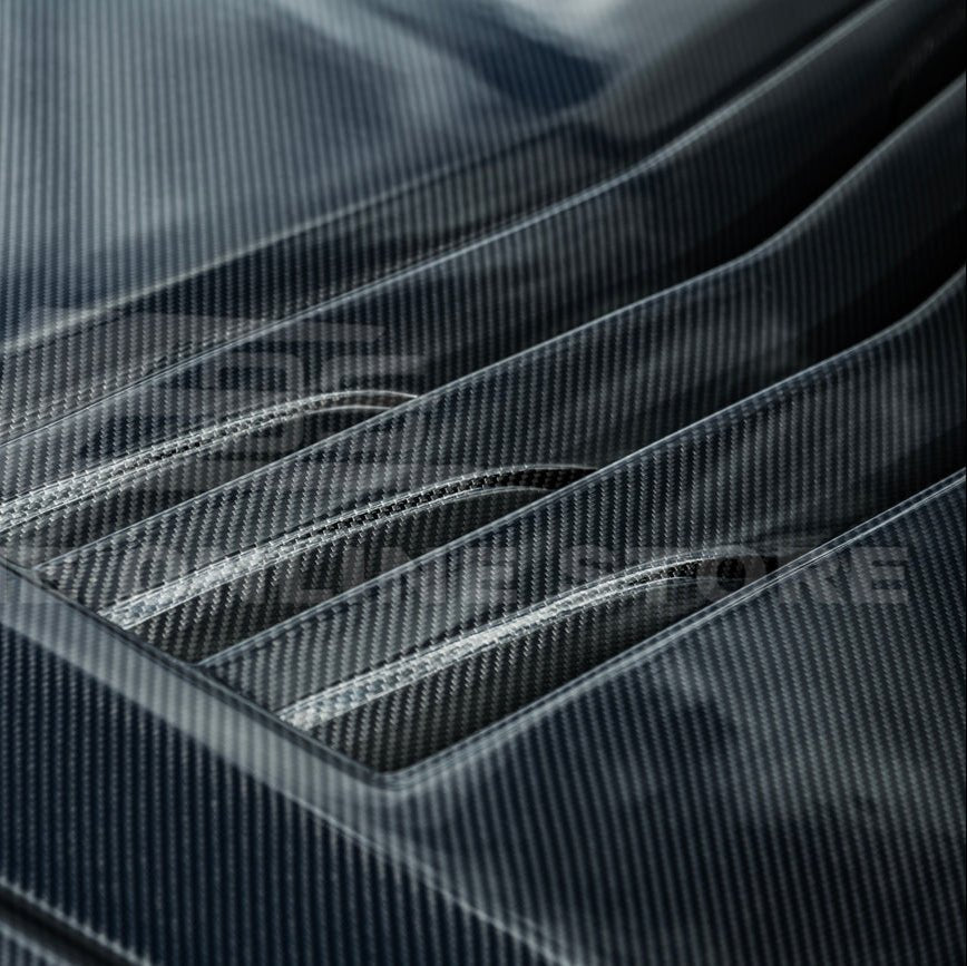 Cadillac CT5 / CT5-V Carbon Fiber Front Bumper Hood Vented Cover Blackwing Style 2020-Up