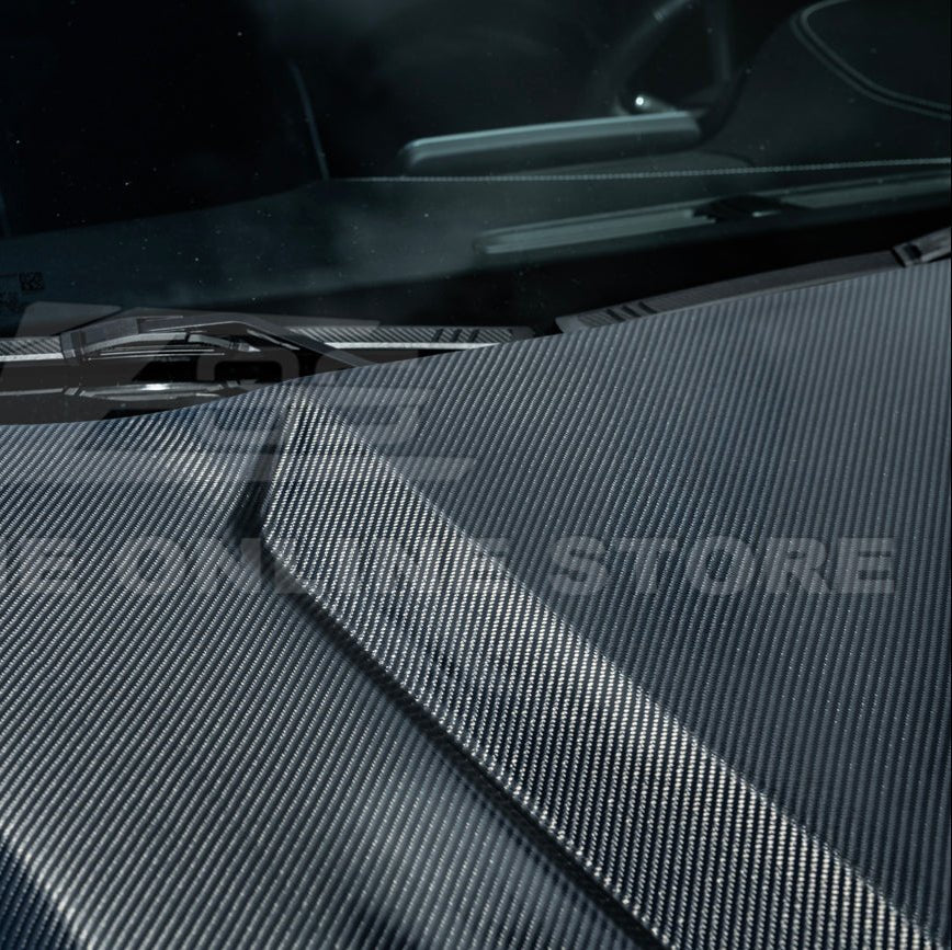 Cadillac CT5 / CT5-V Carbon Fiber Front Bumper Hood Vented Cover Blackwing Style 2020-Up