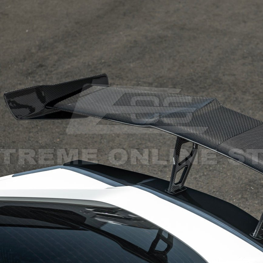 Chevrolet Corvette C7 ZR1 ZTK Style Carbon Fiber Extended High Wing Spoiler Kit 2014-2019