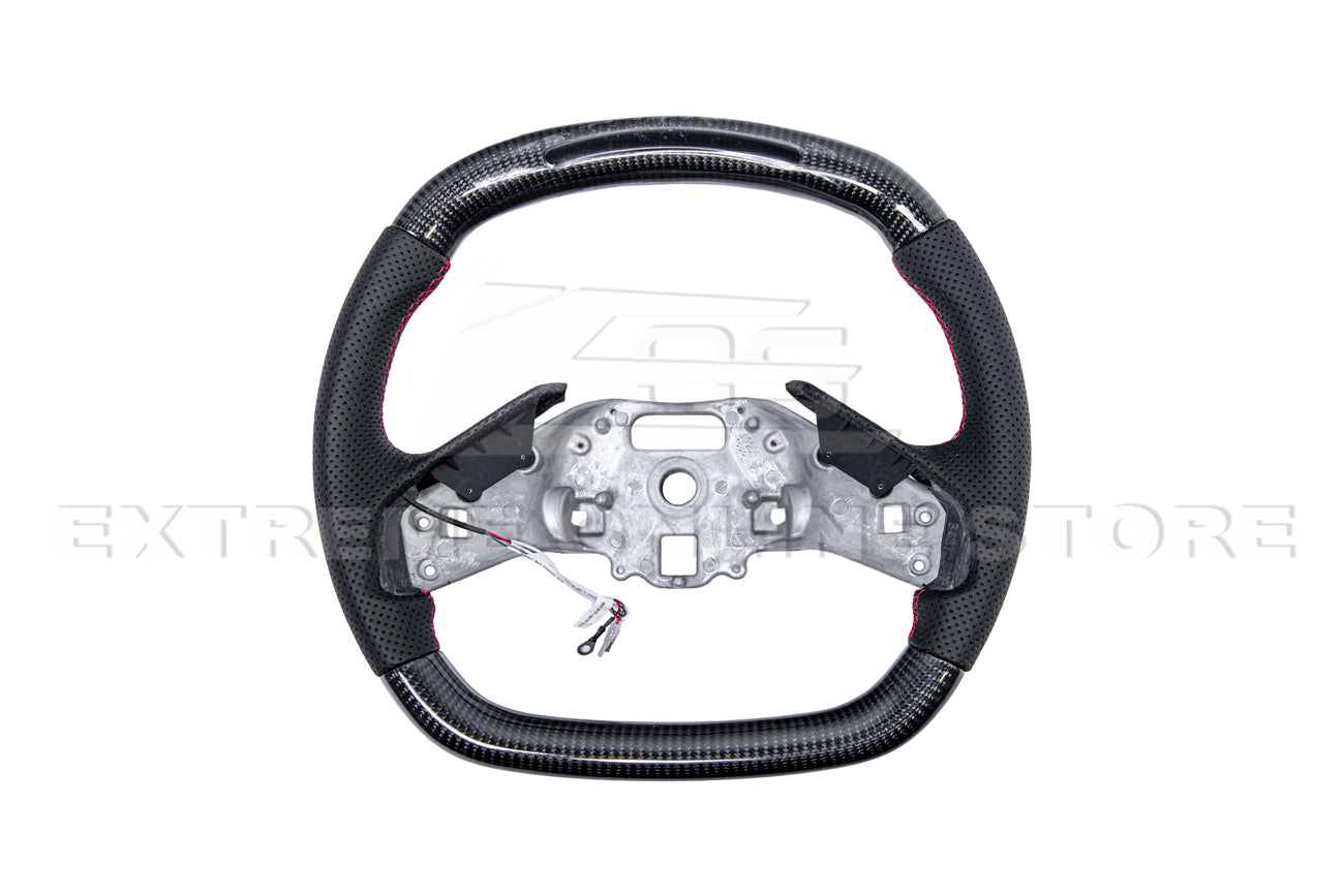 Corvette C8 LED Digital Display Carbon Fiber Steering Wheel