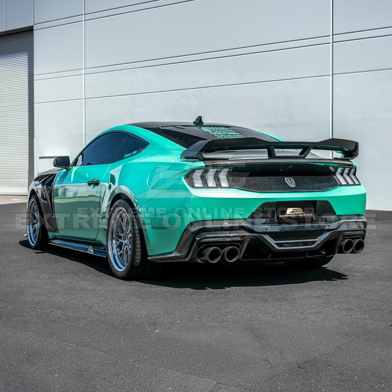 Ford Mustang S650 Factory Style Dry Carbon Fiber Tail Light Cover 2024-Up