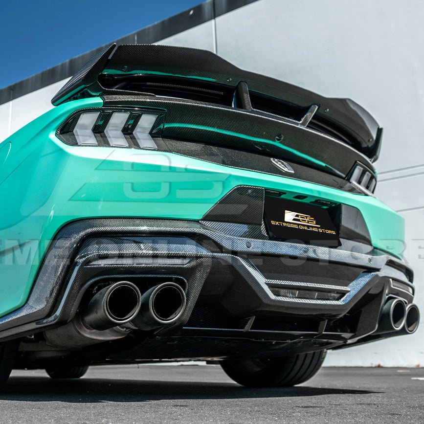 Ford Mustang S650 Factory Style Dry Carbon Fiber Tail Light Cover 2024-Up