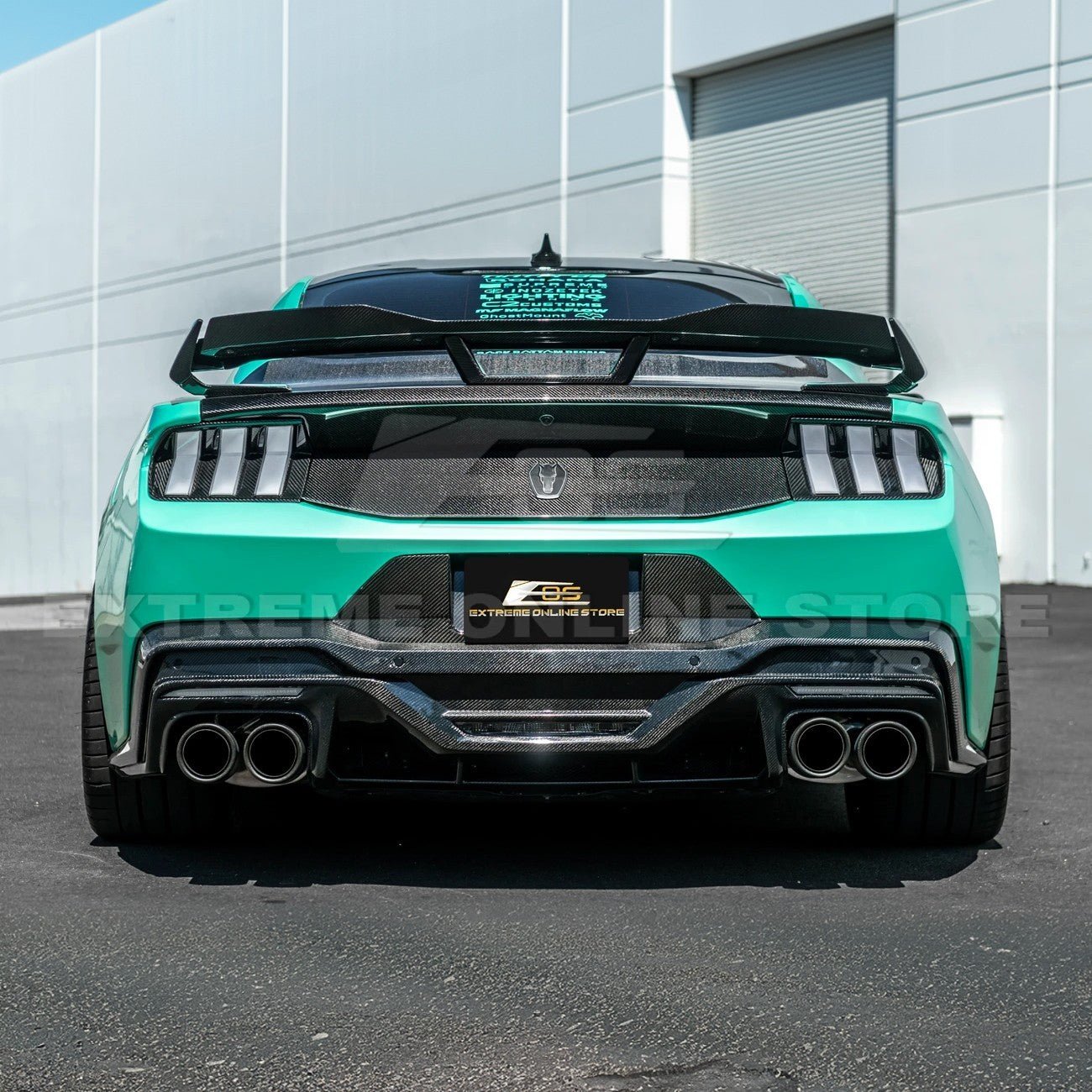 Ford Mustang S650 Factory Style Dry Carbon Fiber Tail Light Cover 2024-Up