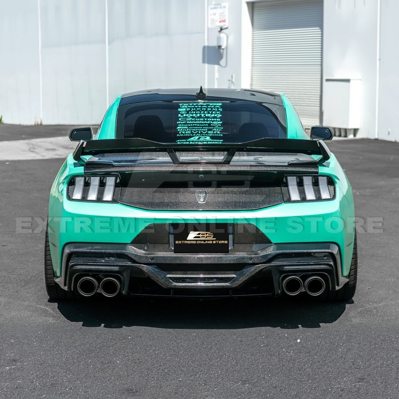 Ford Mustang S650 Factory Style Dry Carbon Fiber Tail Light Cover 2024-Up