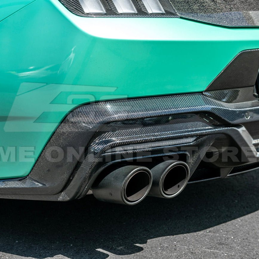 Ford Mustang S650 Dark Horse Style Dry Carbon Fiber Rear Bumper Diffuser 2024-Up