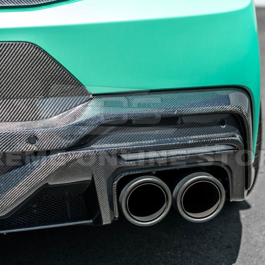 Ford Mustang S650 Dark Horse Style Dry Carbon Fiber Rear Bumper Diffuser 2024-Up