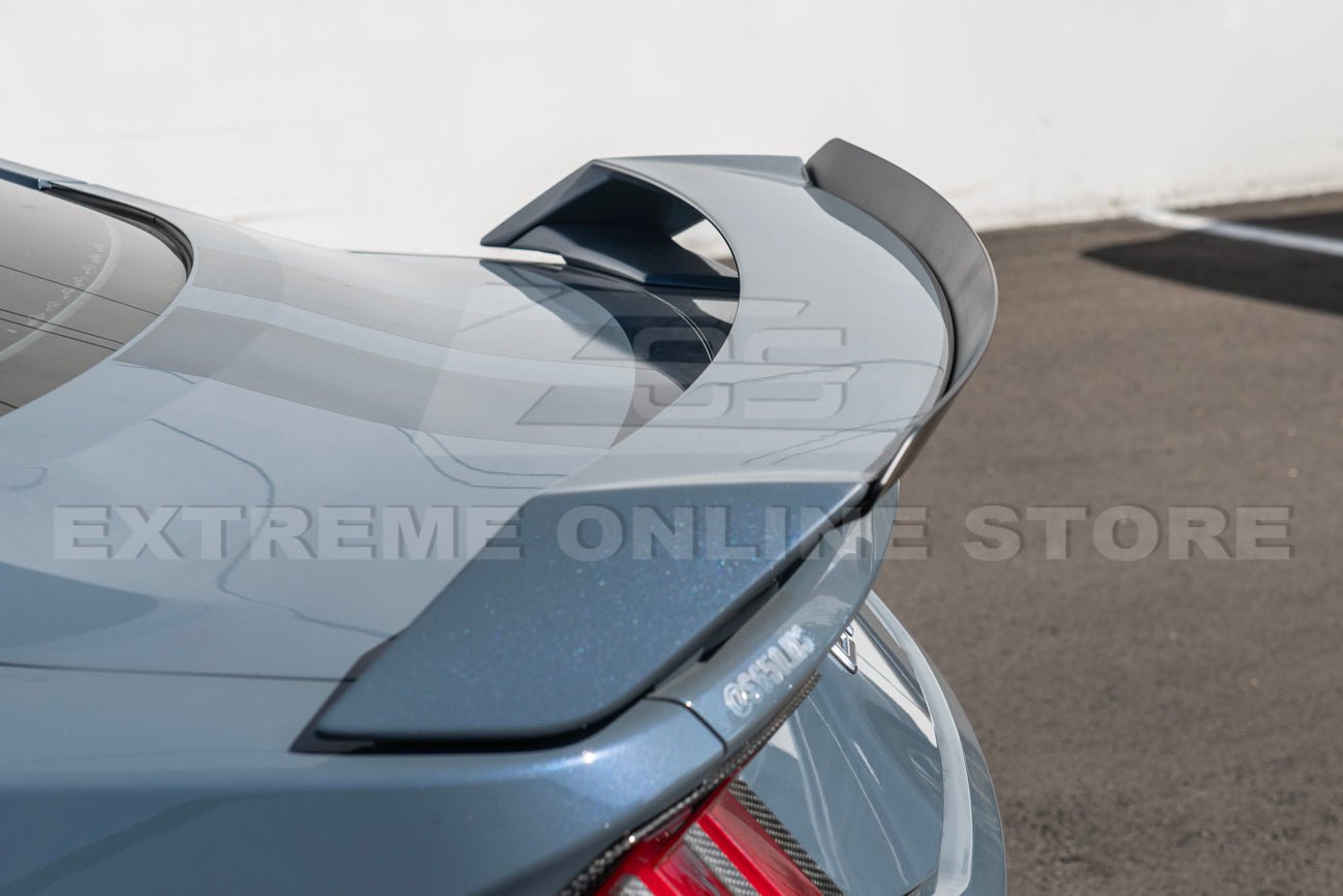 Ford Mustang S650 GT Performance Style Rear Gurney Flap Spoiler Matte Black Carbon Finish 2024-Up