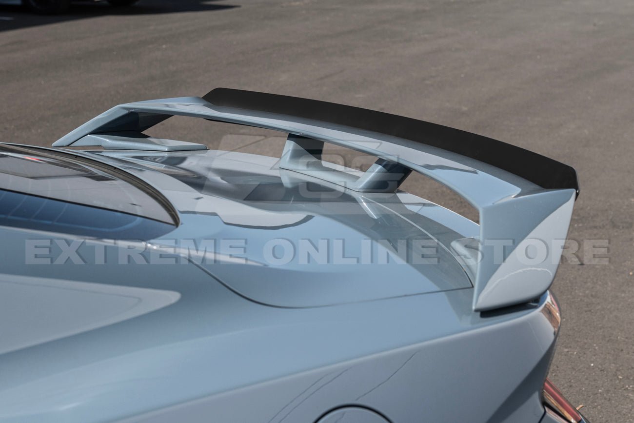 Ford Mustang S650 GT Performance Style Rear Gurney Flap Spoiler Matte Black Carbon Finish 2024-Up