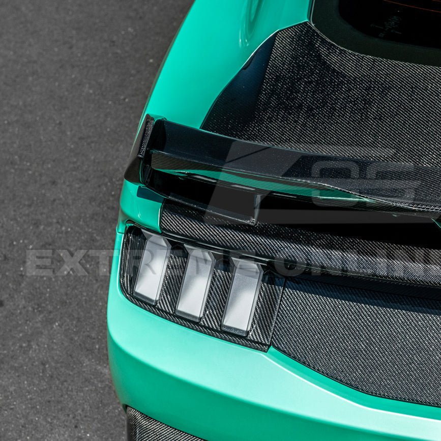 Ford Mustang S650 Factory Style Dry Carbon Fiber Tail Light Cover 2024-Up