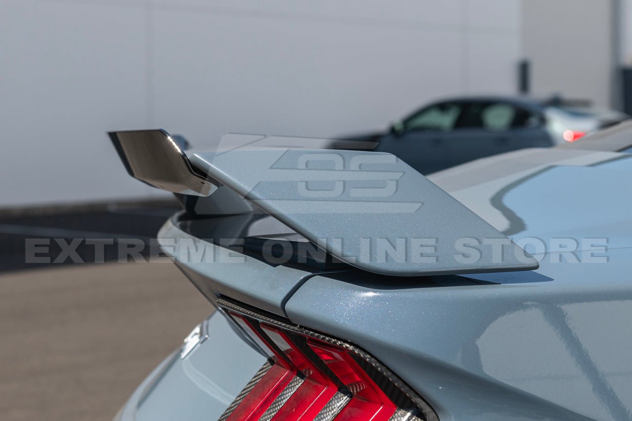 Ford Mustang S650 GT Performance Style Rear Gurney Flap Spoiler Matte Black Carbon Finish 2024-Up