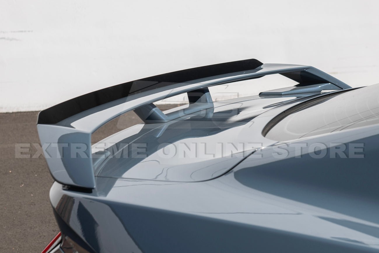 Ford Mustang S650 GT Performance Style Rear Gurney Flap Spoiler Matte Black Carbon Finish 2024-Up