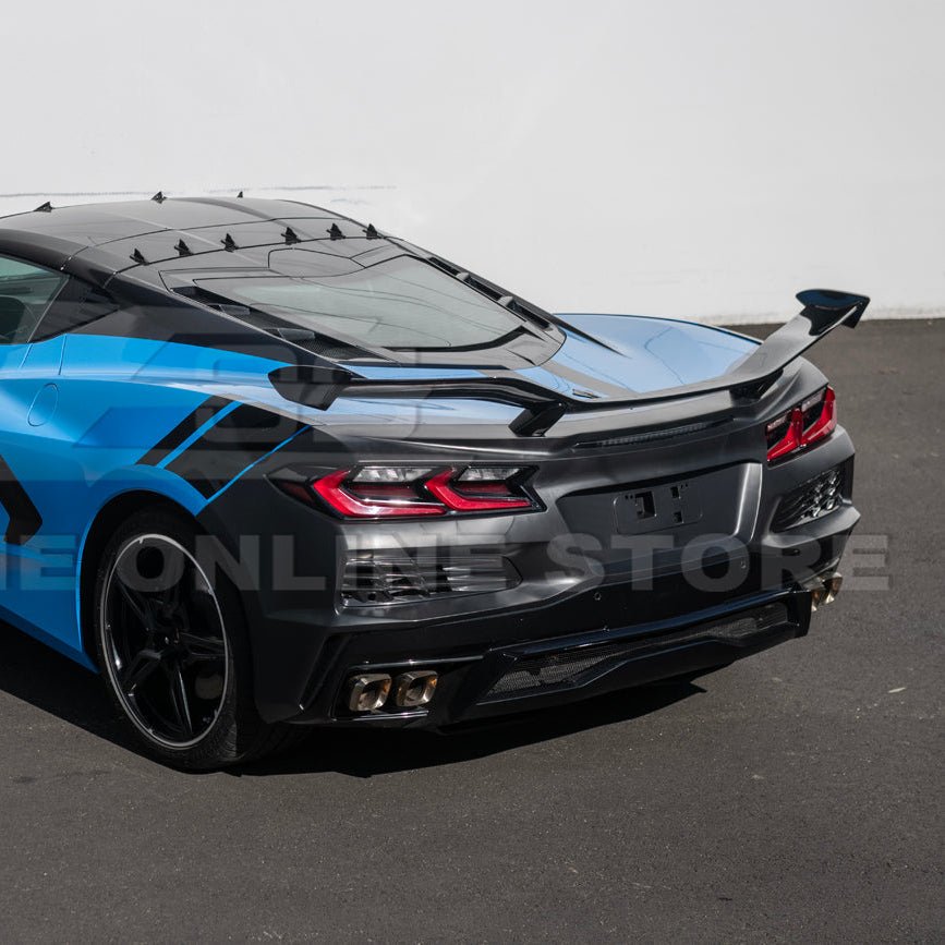 Chevrolet Corvette C8 Stingray Z06 Style Rear Bumper Spoiler Conversion Kit 2020-Up