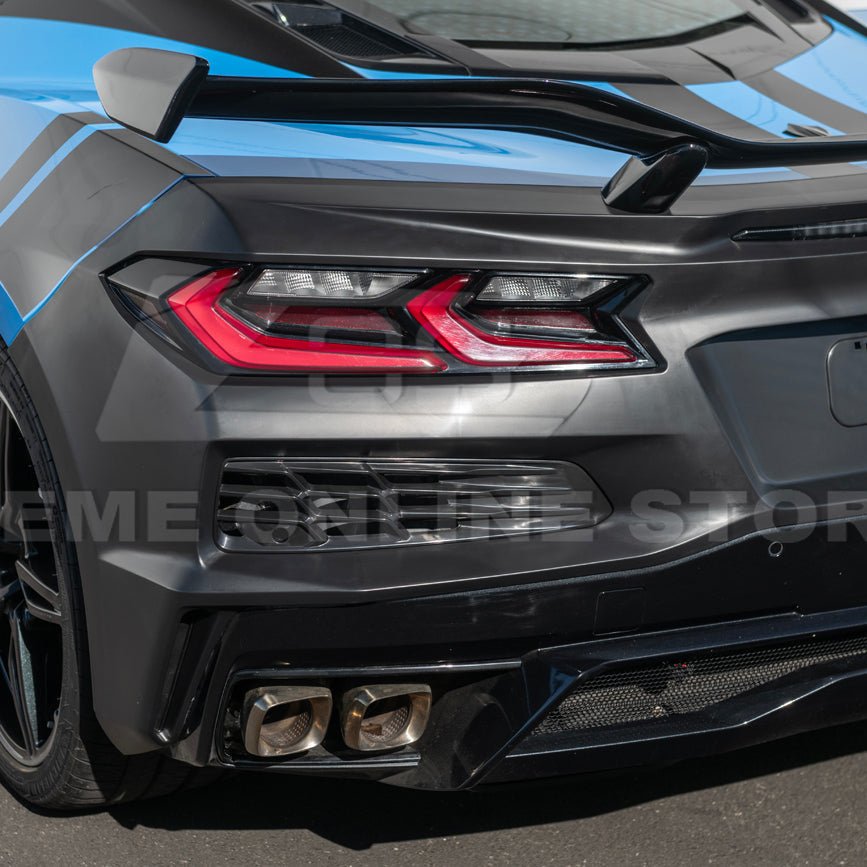 Chevrolet Corvette C8 Stingray Z06 Style Rear Bumper Spoiler Conversion Kit 2020-Up