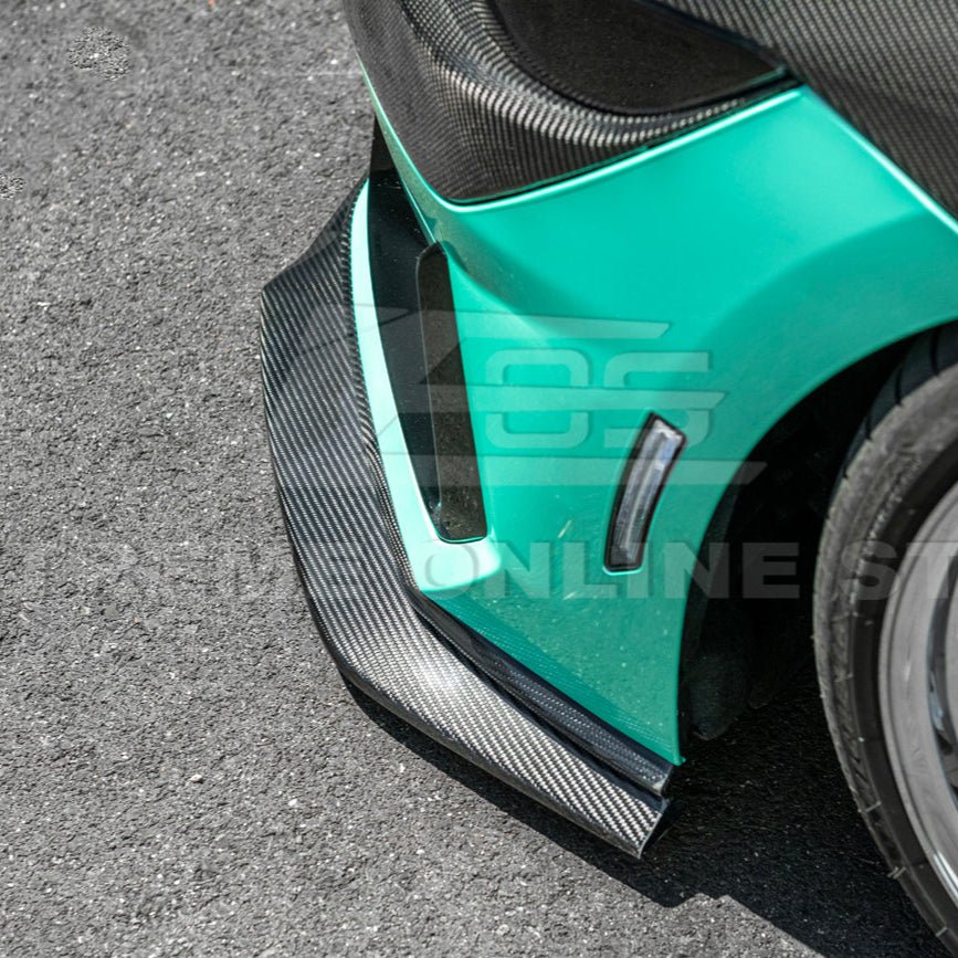 2024+ Ford Mustang Front BumpFord Mustang S650 Dark Horse Factory Style Carbon Fiber Front Bumper Lip Splitter Panel 2024-Uper Lip Splitter Panel