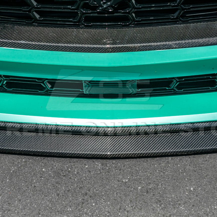 2024+ Ford Mustang Front BumpFord Mustang S650 Dark Horse Factory Style Carbon Fiber Front Bumper Lip Splitter Panel 2024-Uper Lip Splitter Panel