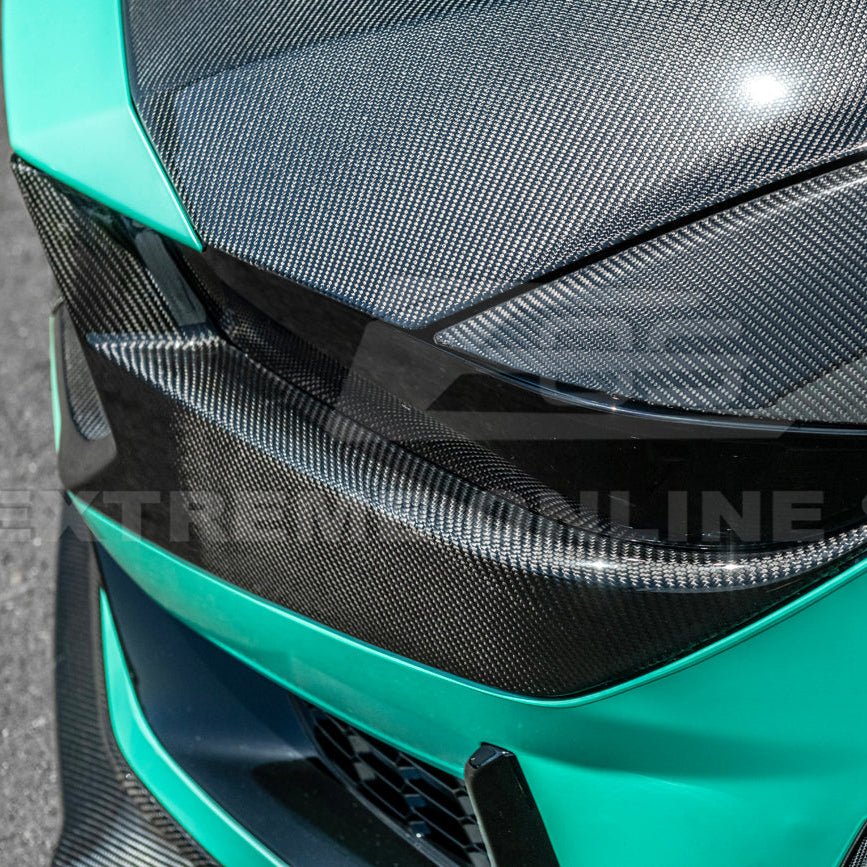 Ford Mustang S650 Dark Horse Factory Style Dry Carbon Fiber Front Upper Lower Side Grille Trim Inserts 2024-Present