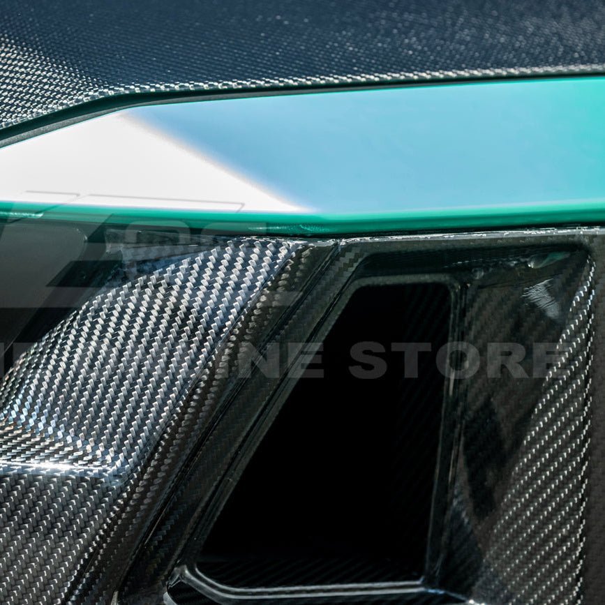 Ford Mustang S650 Dark Horse Dry Carbon Fiber Front Grille Insert Set 2024-Up