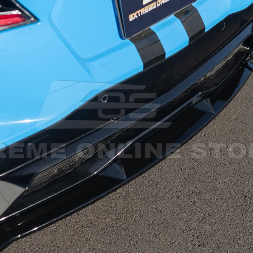 Chevrolet Corvette C8 Performance Style Matte Black Rear Diffuser Lip Winglet Kit 2020-2026