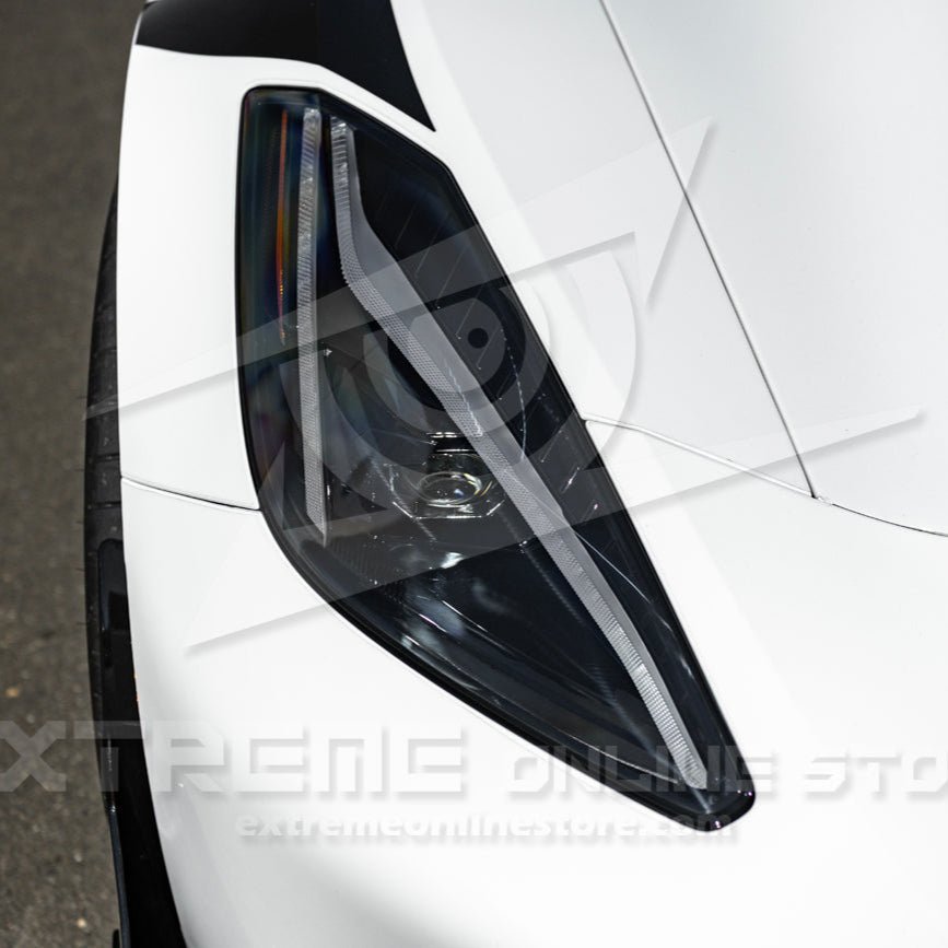 Chevrolet Corvette C7 C8 Style Smoke LED Sequential Headlights 2014-2019