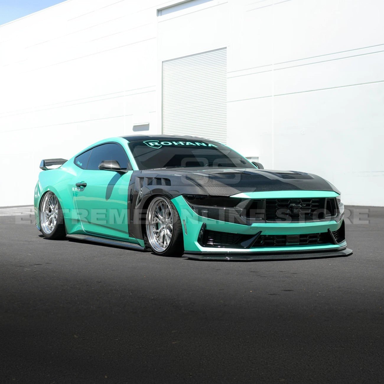 2024+ Ford Mustang Front BumpFord Mustang S650 Dark Horse Factory Style Carbon Fiber Front Bumper Lip Splitter Panel 2024-Uper Lip Splitter Panel