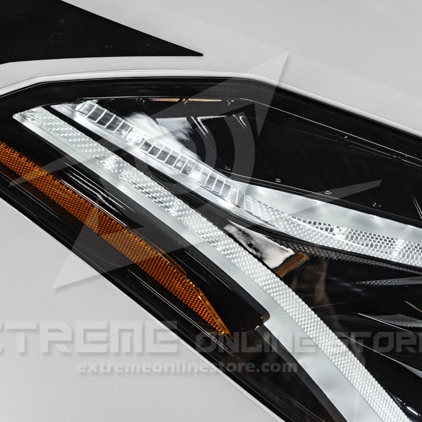 Chevrolet Corvette C7 C8 Style Smoke LED Sequential Headlights 2014-2019
