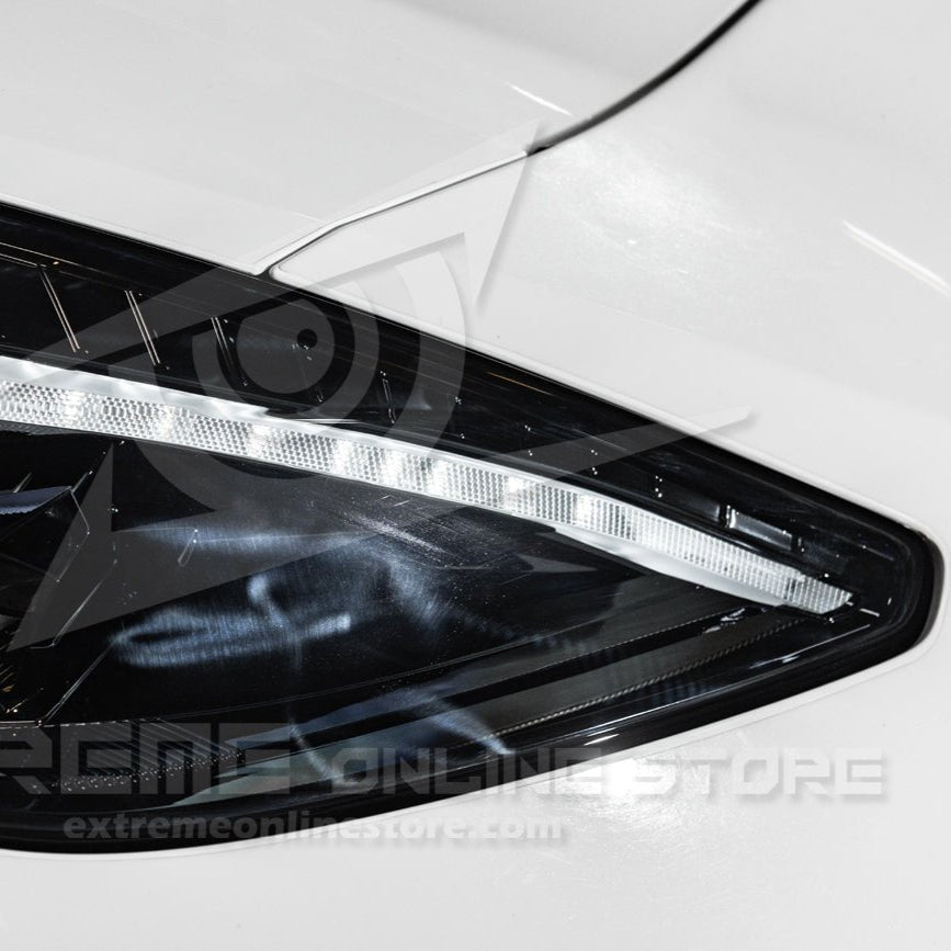 Chevrolet Corvette C7 C8 Style Smoke LED Sequential Headlights 2014-2019