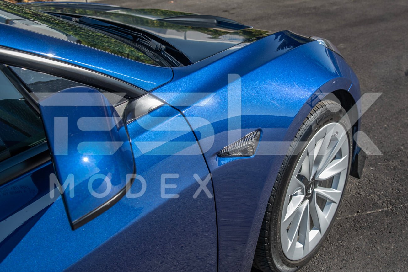 Tesla Model 3 Model Y Carbon Fiber Exterior Camera Cover Set 2020-2024