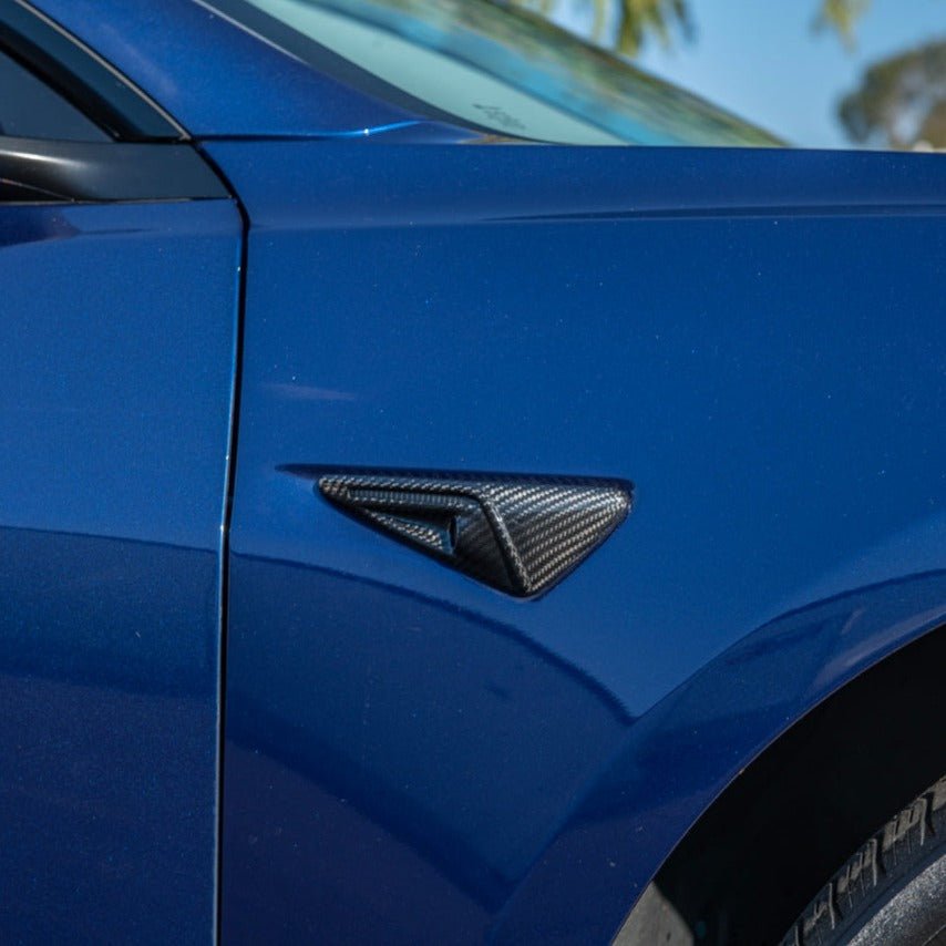 Tesla Model 3 Model Y Carbon Fiber Exterior Camera Cover Set 2020-2024