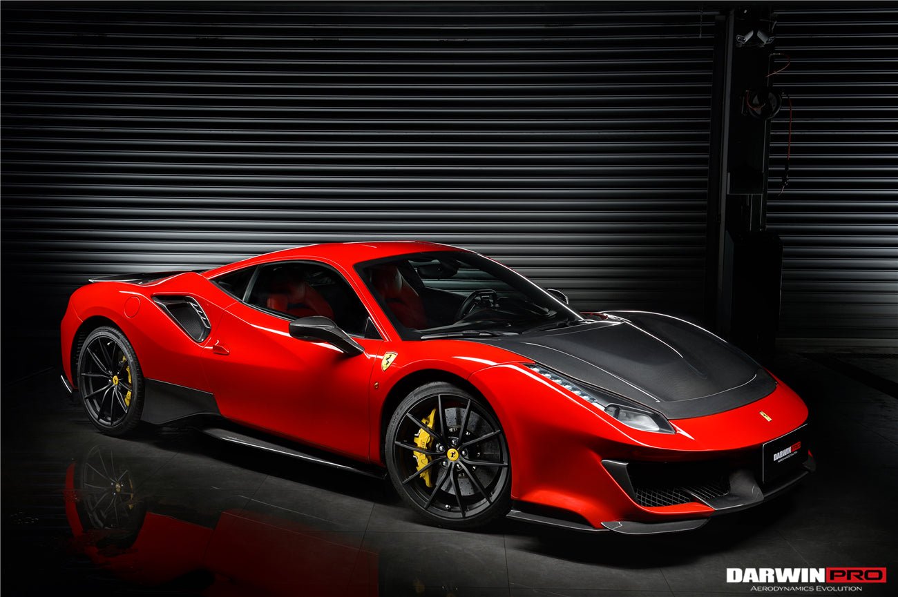 2015 - 2020 Ferrari 488 GTB & Spyder Pista Style Quarter Panel Side Scoops
