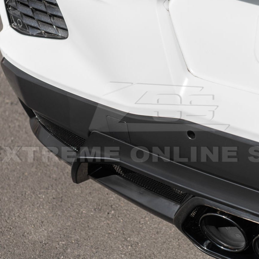 Chevrolet Corvette C8 Z06 Package Style Matte Black Rear Center Quad Exit Diffuser 2020-Up