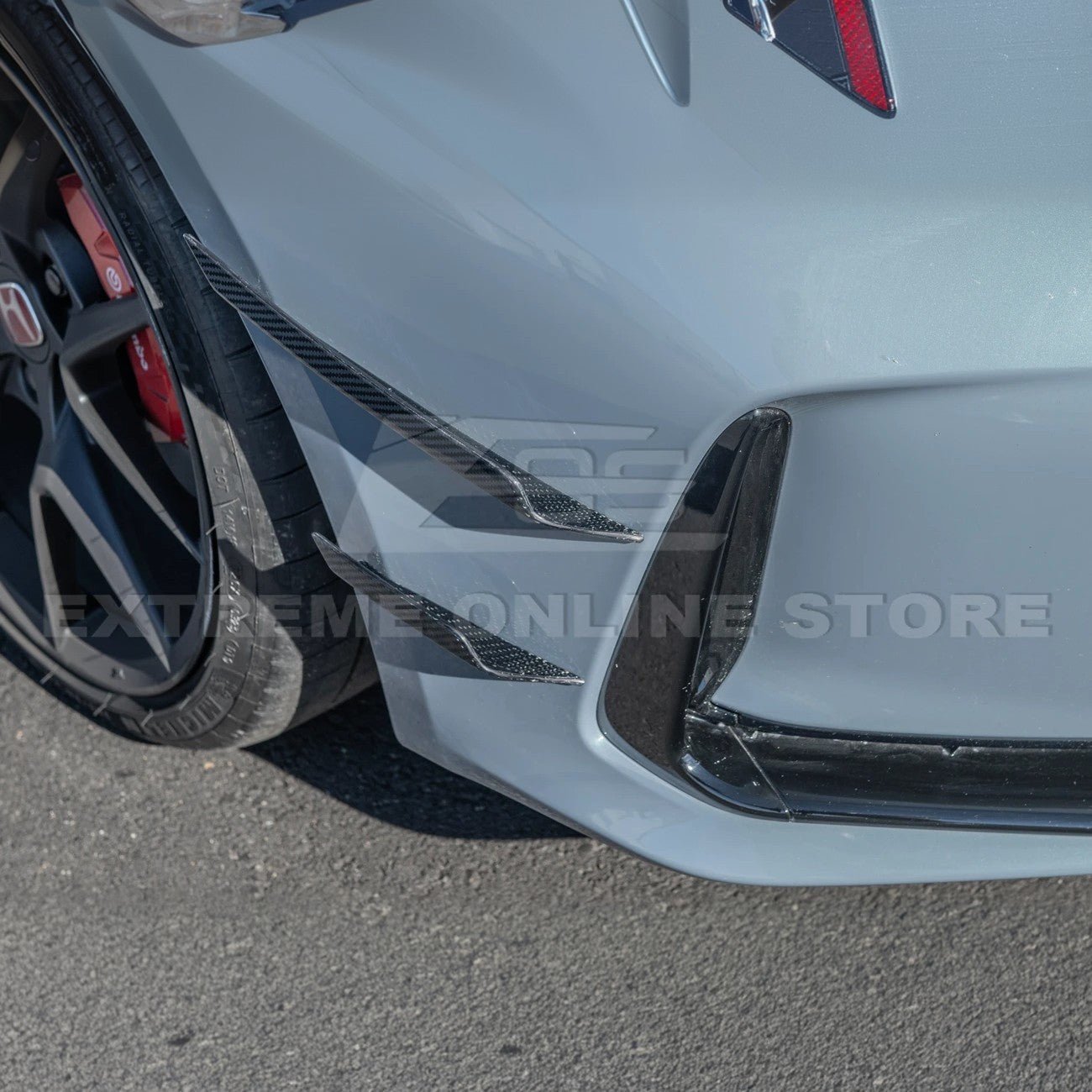 Honda Civic Type R FL5 Carbon Fiber Front Side Canards 2023-Up