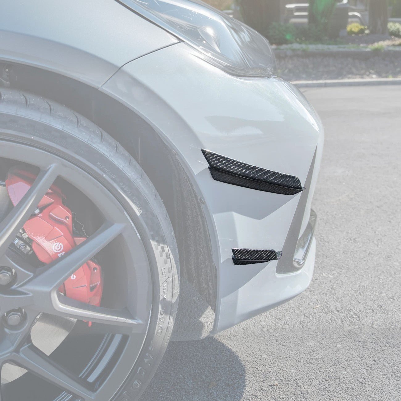 Honda Civic Type R FL5 Carbon Fiber Front Side Canards 2023-Up