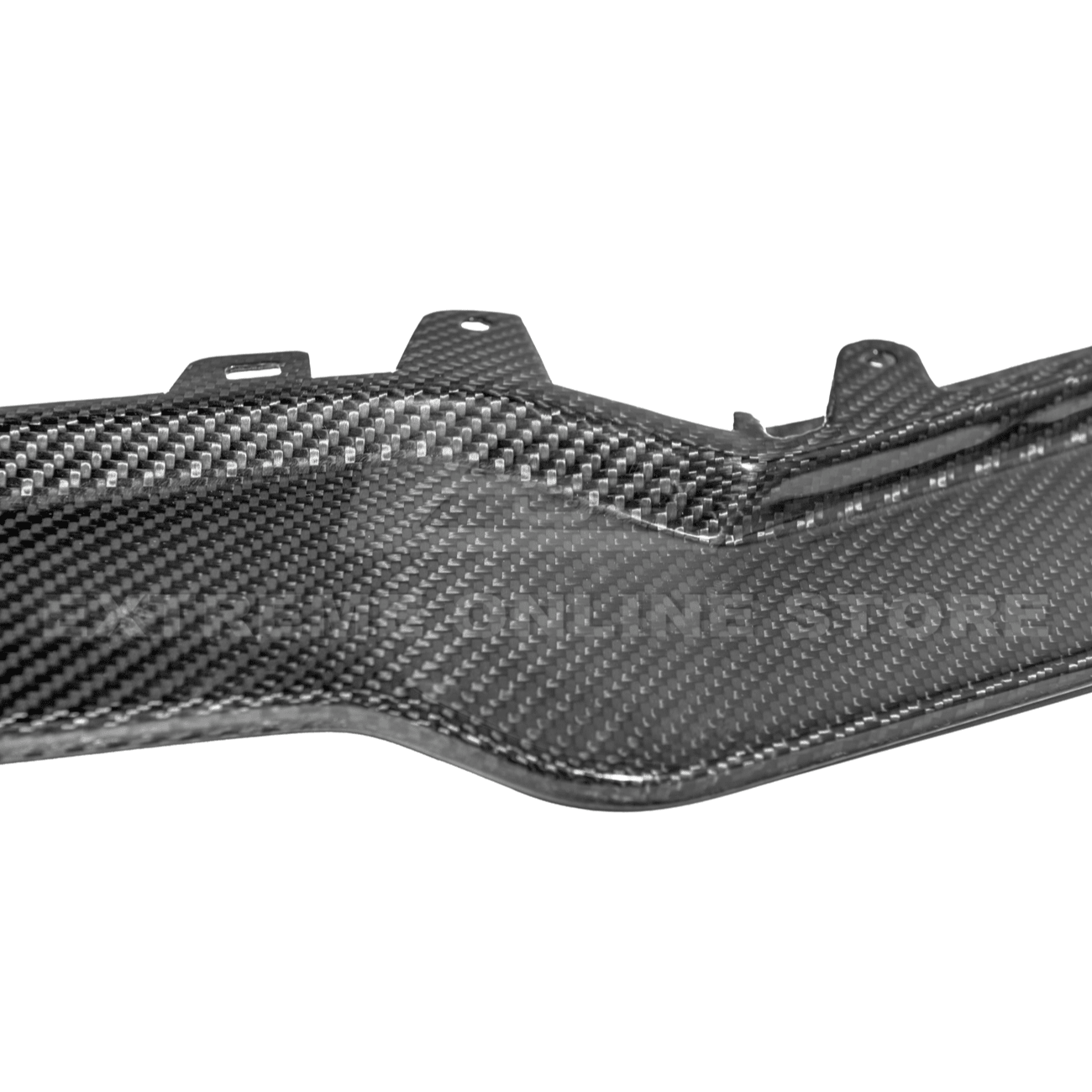 Chevrolet Corvette C8 Z06 E-Ray Z07 Style Dry Carbon Fiber Extended One Piece Front Lip Splitter 2023-Present