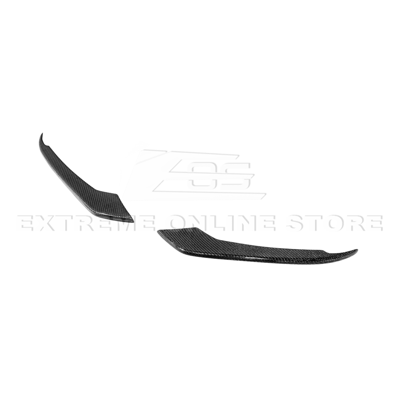 Ford Mustang S550 Dry Carbon Fiber Fog Light Eyebrow Trim Pair 2015-2017