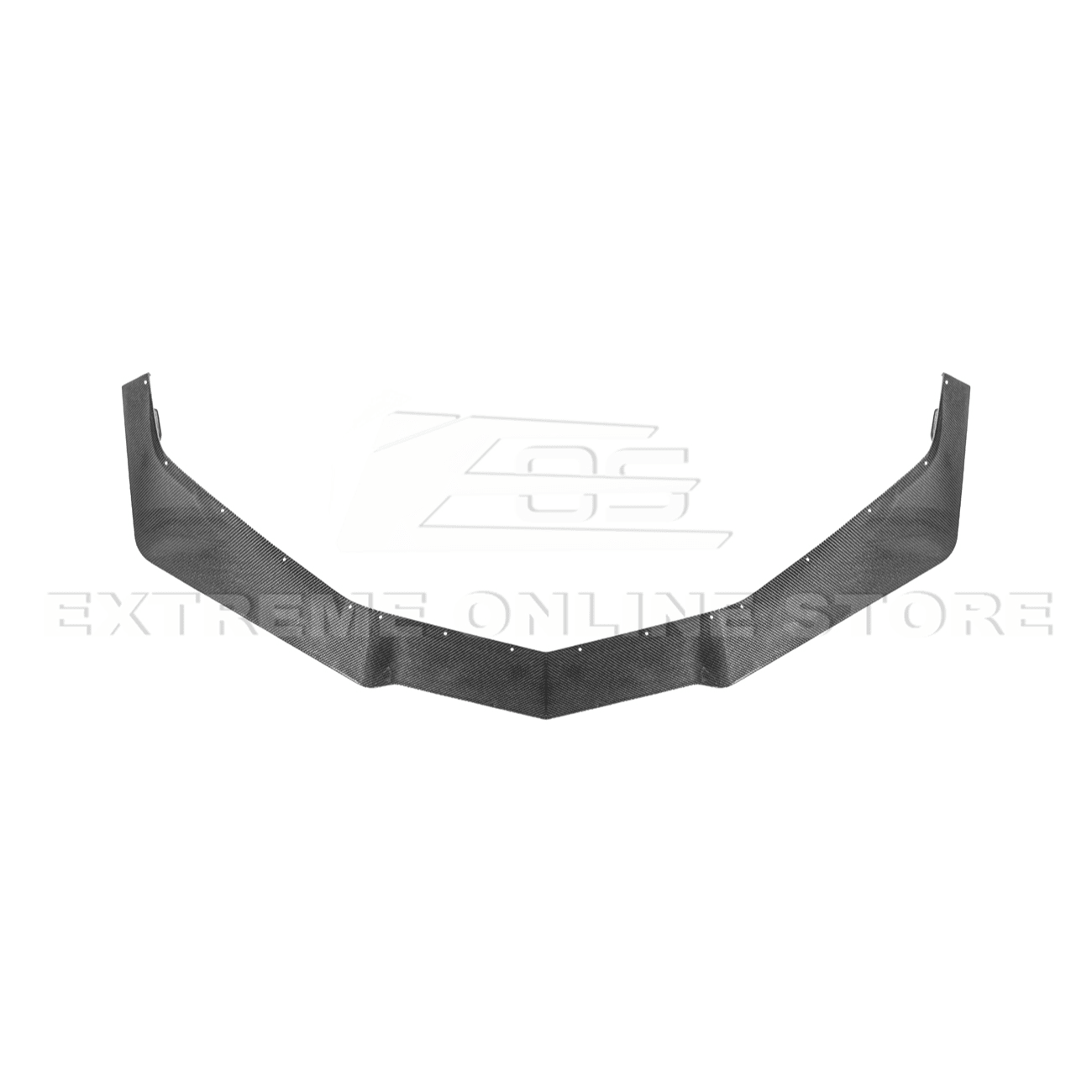 Chevrolet Corvette C8 Z06 E-Ray Z07 Style Dry Carbon Fiber Extended One Piece Front Lip Splitter 2023-Present