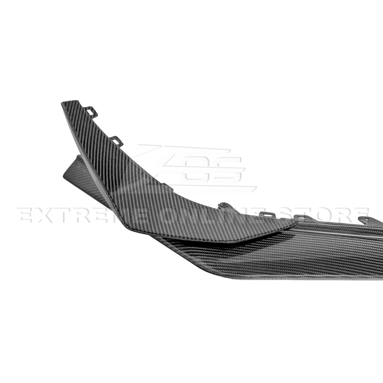 Chevrolet Corvette C8 Z06 Z07 Style Dry Carbon Fiber Extended Front Lip Splitter Canards 2023-Present