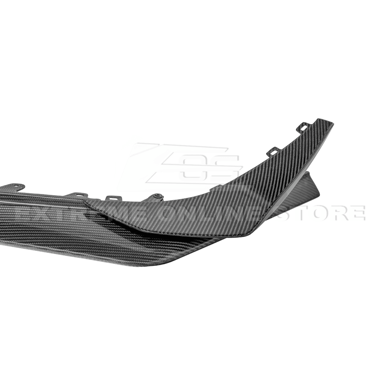 Chevrolet Corvette C8 Z06 Z07 Style Dry Carbon Fiber Extended Front Lip Splitter Canards 2023-Present