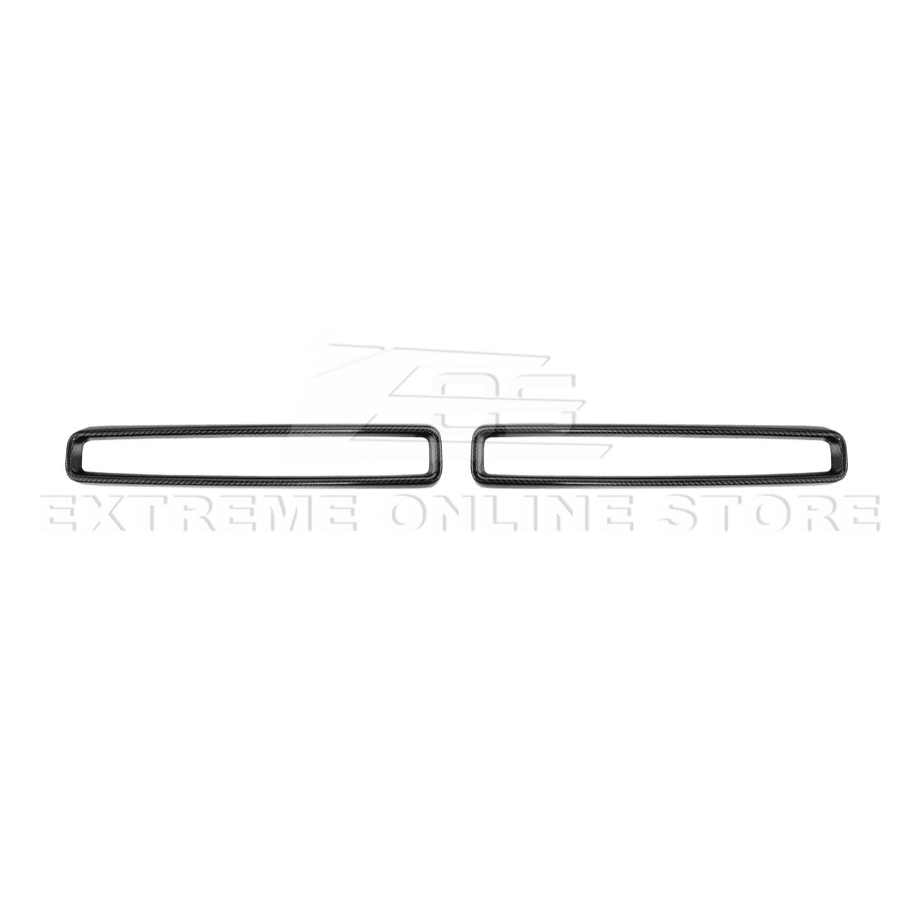 Dodge Challenger Factory Style Carbon Fiber Front Grille Trim Insert Overlay 2015-2023