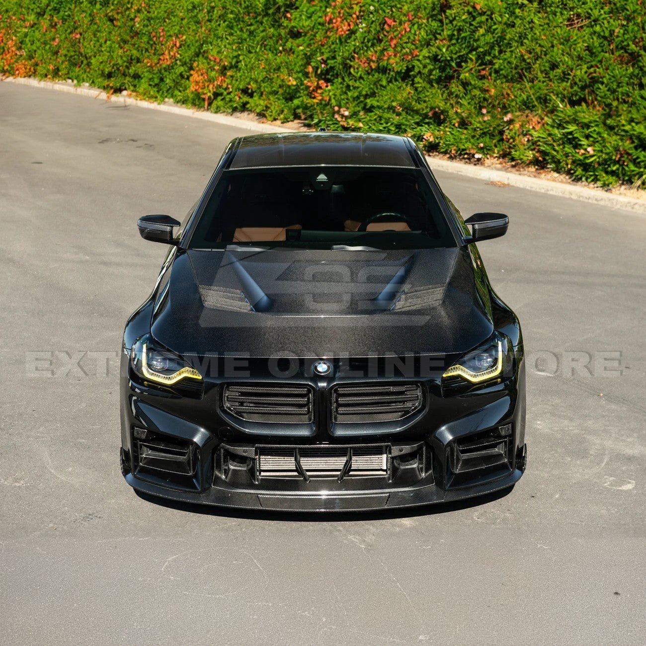 BMW G87 M2 V Style Carbon Fiber Front Vented Heat Extraction Hood 2023-Up