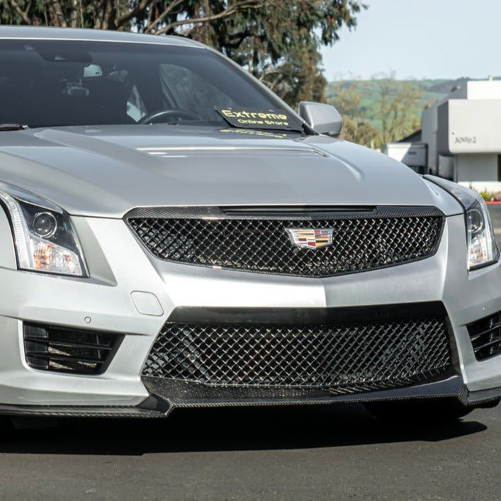 Cadillac ATS-V Gen 3 Dry Carbon Fiber Front Grille Trim Insert 2016-2019
