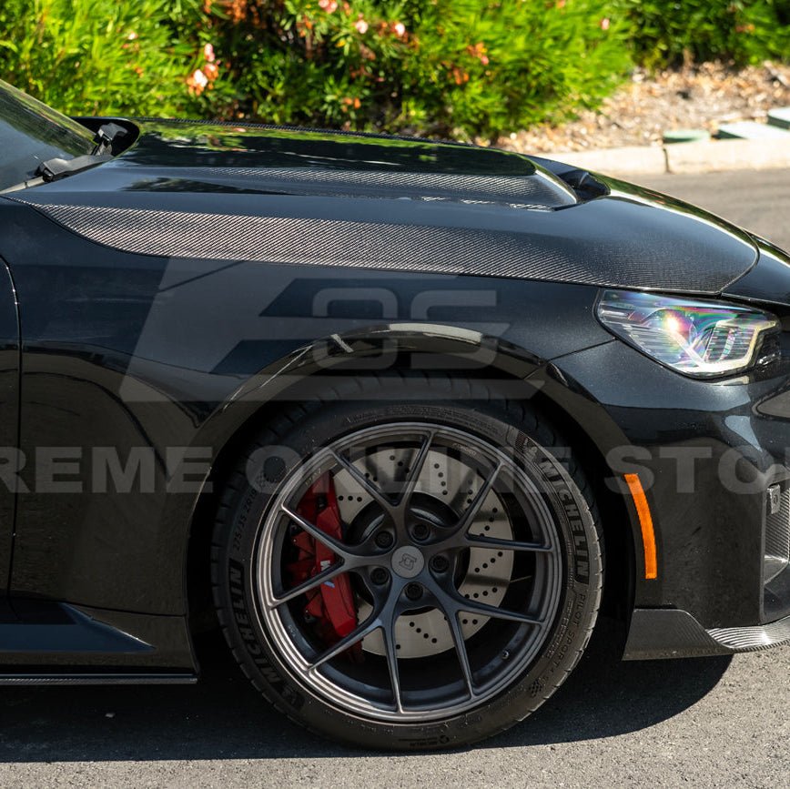 BMW G87 M2 V Style Carbon Fiber Front Vented Heat Extraction Hood 2023-Up